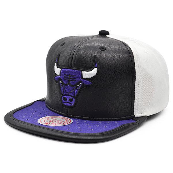 Mitchell And Ness Chicago Bulls Air Jordan DAY ONE Black White Purple Snapback