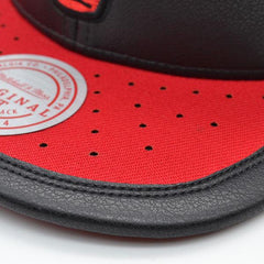 Mitchell And Ness Chicago Bulls Air Jordan DAY ONE Black White Red Snapback Hat