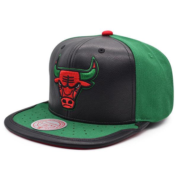 Mitchell And Ness Chicago Bulls Air Jordan DAY ONE Black Green Red Snapback Hat