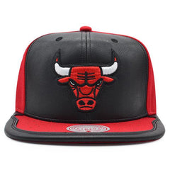 Mitchell And Ness Chicago Bulls Air Jordan DAY ONE Black White Red Snapback Hat