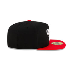 New Era Chicago Bulls Dashmark Mesh Black Red Gray 59Fifty 5950 Patch Fitted Hat
