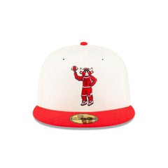 New Era Chicago Bulls Mascot 59Fifty White Orange Gray 5950 5950 Patch Fitted