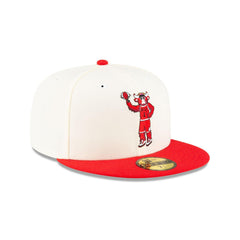New Era Chicago Bulls Mascot 59Fifty White Orange Gray 5950 5950 Patch Fitted