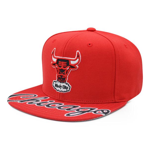 Mitchell And Ness Chicago Bulls SWINGMAN POP Red Black Gray Patch Snapback Hat