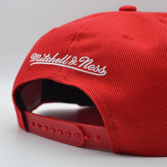 Mitchell And Ness Chicago Bulls ALL LOVE Red White Pink Patch Snapback Cap Hat