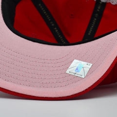 Mitchell And Ness Chicago Bulls ALL LOVE Red White Pink Patch Snapback Cap Hat