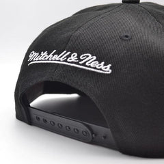 Mitchell And Ness Chicago Bulls LOGO REMIX Black Red Gray Patch Snapback Cap Hat