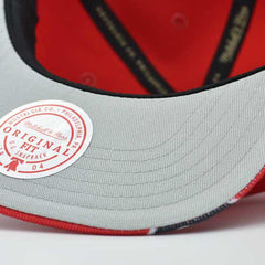 Mitchell And Ness Chicago Bulls SWINGMAN POP Red Black Gray Patch Snapback Hat