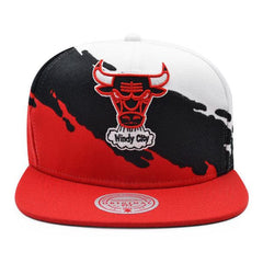 Mitchell And Ness Chicago Bulls PAINTBRUSH Red Black White Green Patch Snapback