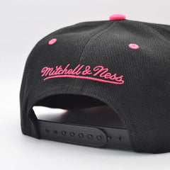 Mitchell And Ness Chicago Bulls MIAMI VICE Black Teal Pink Gray Patch Snapback