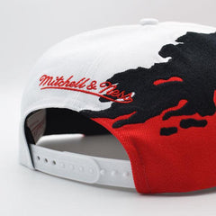 Mitchell And Ness Chicago Bulls PAINTBRUSH Red Black White Green Patch Snapback