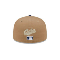 New Era Chicago Cubs Brown Red White Blue Gray 59Fifty 5950 Patch Fitted Cap Hat