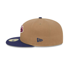 New Era Chicago Cubs Brown Red White Blue Gray 59Fifty 5950 Patch Fitted Cap Hat