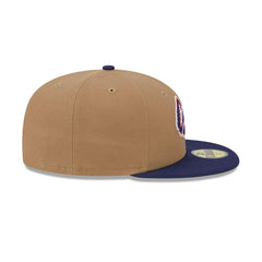New Era Chicago Cubs Brown Red White Blue Gray 59Fifty 5950 Patch Fitted Cap Hat