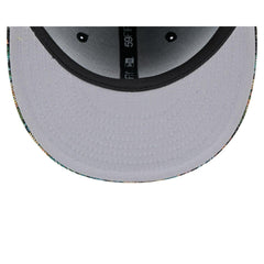 New Era Chicago Cubs Floral Jacquard Black Gray 59Fifty 5950 Patch Fitted Hat