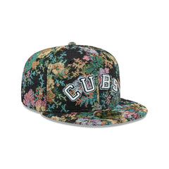 New Era Chicago Cubs Floral Jacquard Black Gray 59Fifty 5950 Patch Fitted Hat