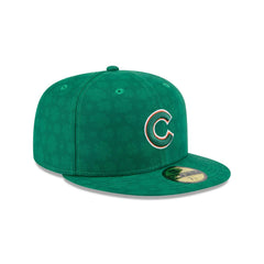 New Era Chicago Cubs St. Patrick's Day 2025 Green Gray 59Fifty 5950 Patch Fitted