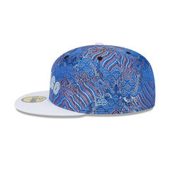 New Era Chicago Cubs Jacquard Crown White Gray 59Fifty 5950 Patch Fitted Cap Hat