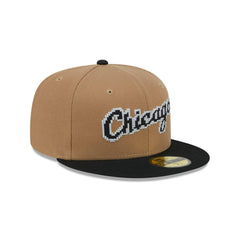 New Era Chicago White Sox Brown Black Gray 59Fifty 5950 Patch Fitted Cap Hat