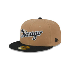 New Era Chicago White Sox Brown Black Gray 59Fifty 5950 Patch Fitted Cap Hat
