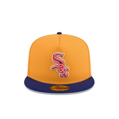 New Era Chicago White Sox '05 WS Gold Blue Gray 59Fifty 5950 Patch Fitted Hat