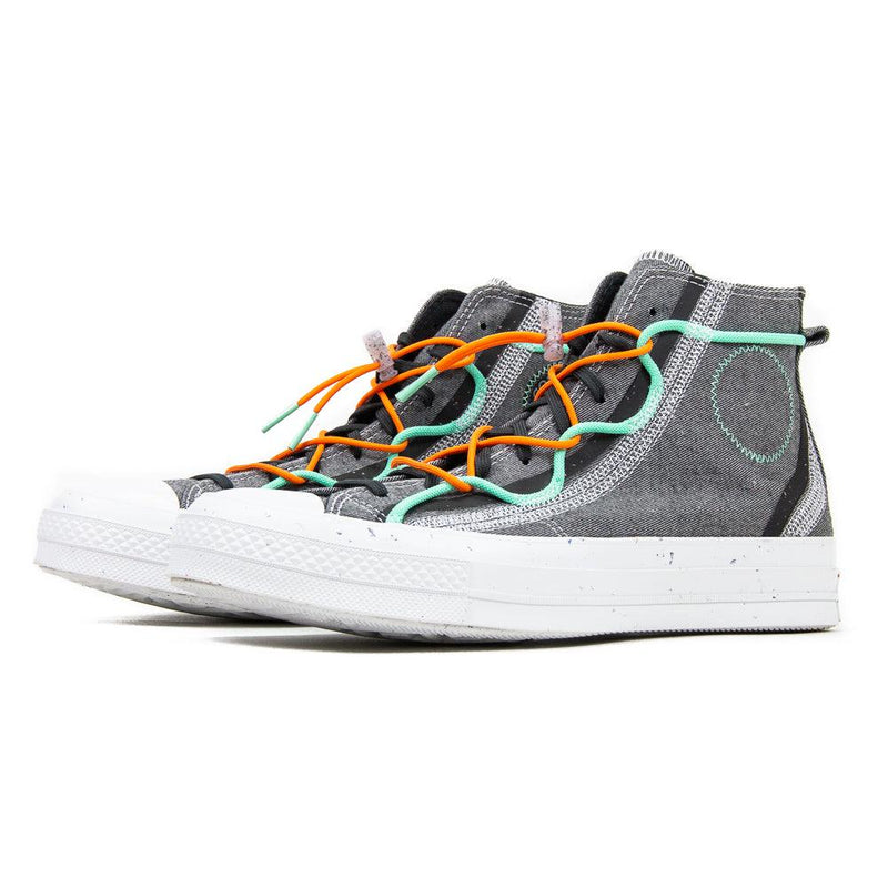 Converse Chuck 70 Hi Ash Storm Wind Grey Orange White Teal Blue Sneaker Shoe