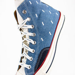 Converse Chuck 70 Hi Blue Egret Midnight Navy White Red Sneaker Shoe Trainer