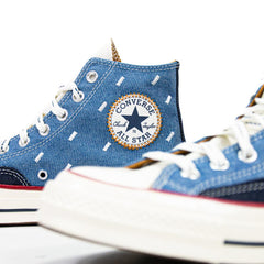 Converse Chuck 70 Hi Blue Egret Midnight Navy White Red Sneaker Shoe Trainer