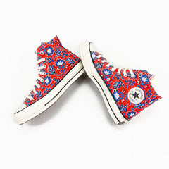 Converse Chuck 70 Hi Habanero Red Egret White Blue Black Sneaker Shoe Trainer