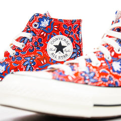 Converse Chuck 70 Hi Habanero Red Egret White Blue Black Sneaker Shoe Trainer
