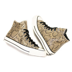 Converse Chuck Taylor 70 Hi Brown Snakeskin White Black Sneaker Shoe Trainer