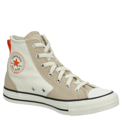 Kids Converse Chuck Taylor All Star Hi Orange Egret White Beige A06315F Sneaker
