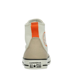 Kids Converse Chuck Taylor All Star Hi Orange Egret White Beige A06315F Sneaker