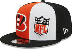New Era Cincinnati Bengals '23 Pinwheel Orange White 9Fifty 950 Patch Snapback