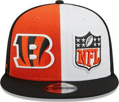 New Era Cincinnati Bengals '23 Pinwheel Orange White 9Fifty 950 Patch Snapback