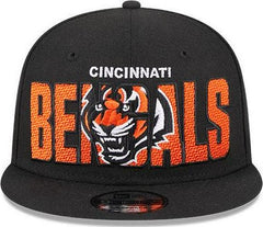 New Era Cincinnati Bengals '23 Black Orange Gray White 9Fifty 950 Patch Snapback