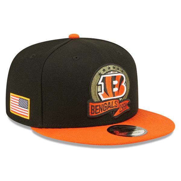 New Era Cincinnati Bengals '22 Army Green Camo Orange 9Fifty 950 Patch Snapback