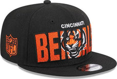 New Era Cincinnati Bengals '23 Black Orange Gray White 9Fifty 950 Patch Snapback