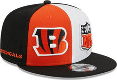 New Era Cincinnati Bengals '23 Pinwheel Orange White 9Fifty 950 Patch Snapback