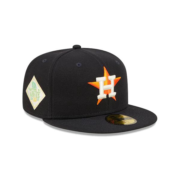 New Era Citrus Pop Houston Astros Navy White Orange Green 59Fifty 5950 Patch