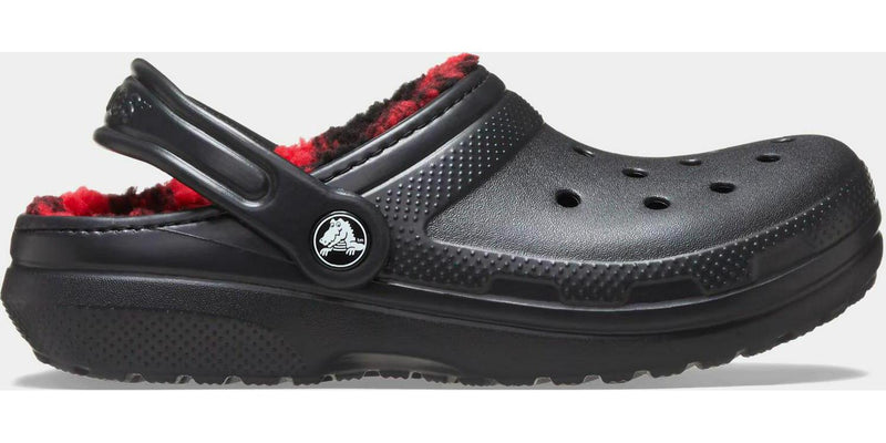 Kids Crocs Buffalo Check Infant TD Black Red 210770-001 Slide Clog Sandal