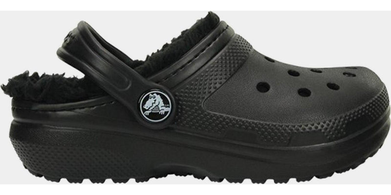 Kids Crocs Classic Lined PS GS Black 207010-060 Clogs Casual Sandal