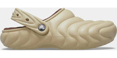 Crocs Classic Lined Overpuffed Beige Brown 210059-0LJ Clog Casual Sandal Boots