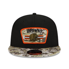 New Era Cleveland Browns Camo Orange Green Red White 9Fifty 950 Patch Snapback