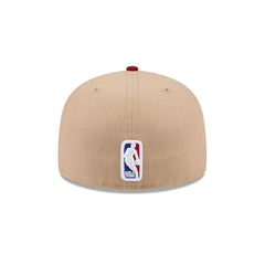 New Era Cleveland Cavaliers '24 Draft Beige Red Gray 59Fifty 5950 Patch Fitted