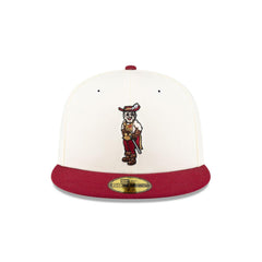 New Era Cleveland Cavaliers White Red Gray 59Fifty 5950 Patch Fitted Cap Hat