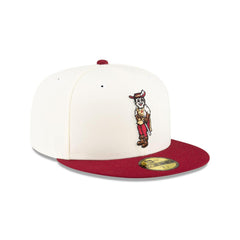 New Era Cleveland Cavaliers White Red Gray 59Fifty 5950 Patch Fitted Cap Hat