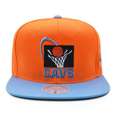 Mitchell And Ness Cleveland Cavaliers '97 NBA ASG Orange Sky Blue Green Snapback