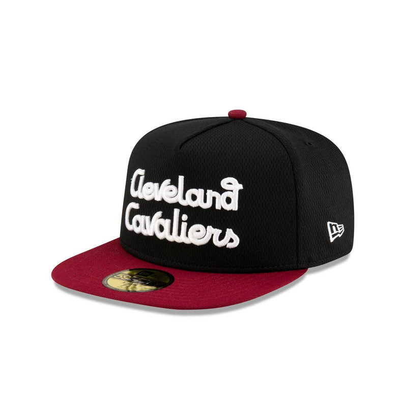 New Era Cleveland Cavaliers Dashmark Mesh Black White Red 59Fifty 5950 Fitted
