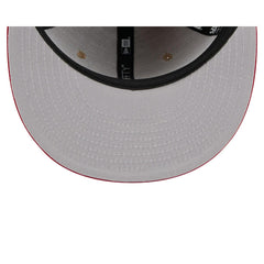 New Era Cleveland Cavaliers '24 Draft Beige Red Gray 59Fifty 5950 Patch Fitted
